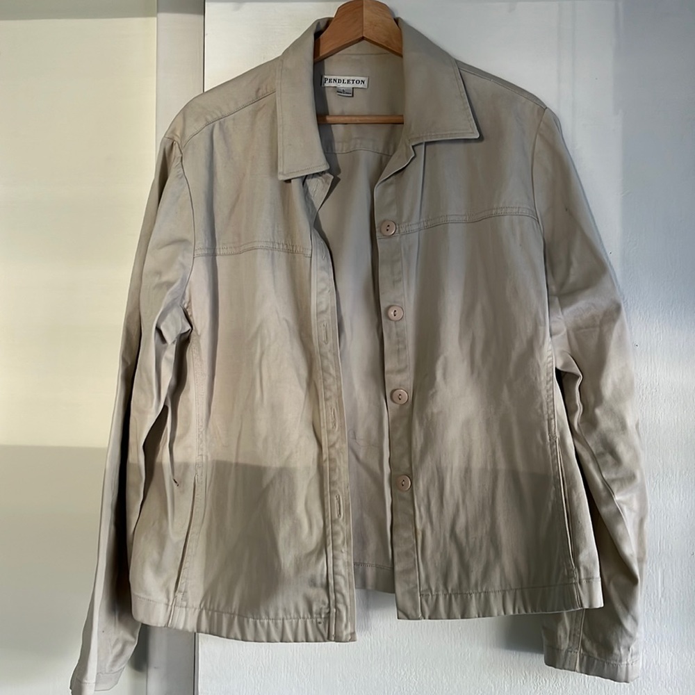 Pendleton khaki shirt jacket